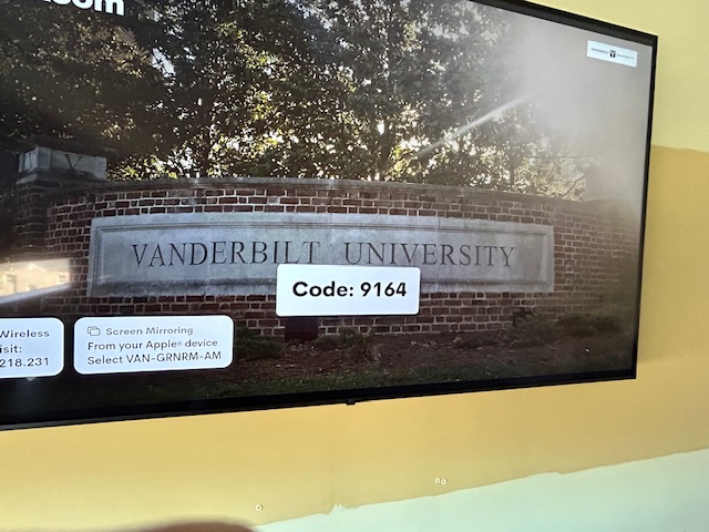 Air Media code display