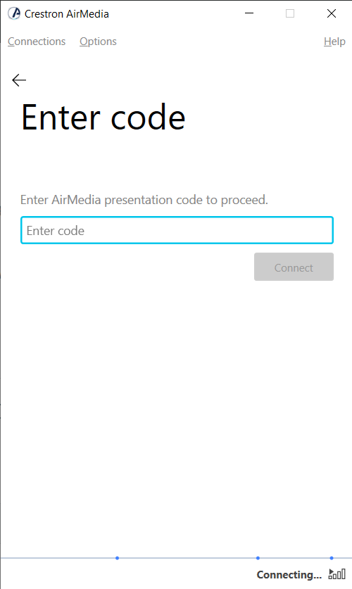 AirMedia code request